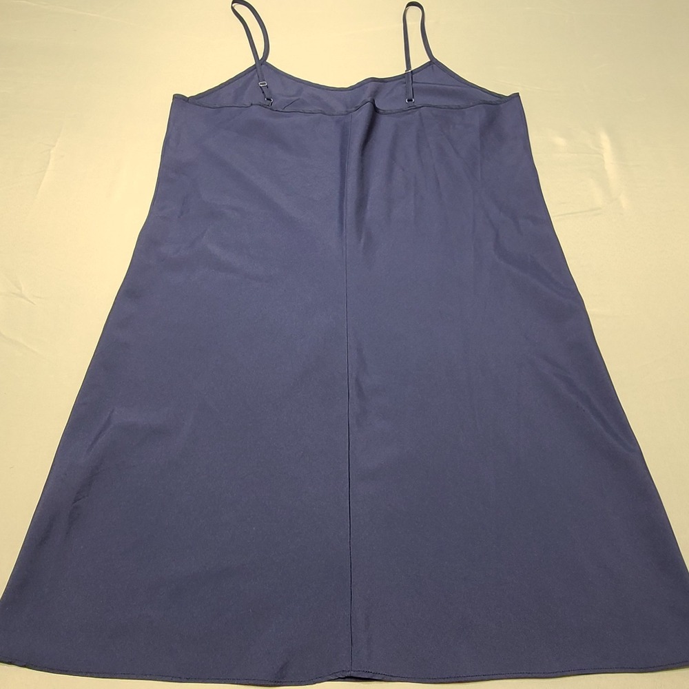 Blue Satin Slip Dress Size 10 Y2K Carrie Bradshaw Coquette Romanticβ Dainty Sexy